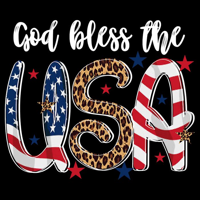 God Bless The USA American Flag Patriotic Stripe Pom Pom Beanie