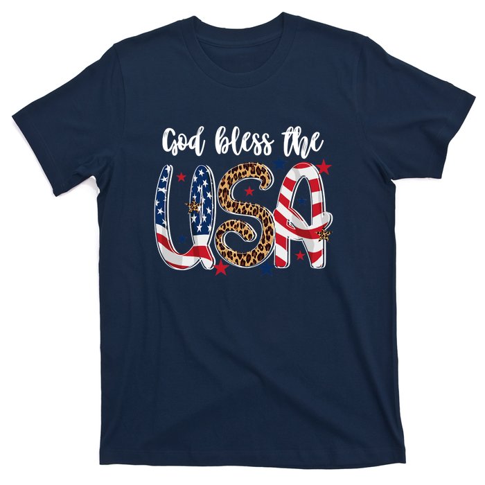 God Bless The USA American Flag Patriotic T-Shirt