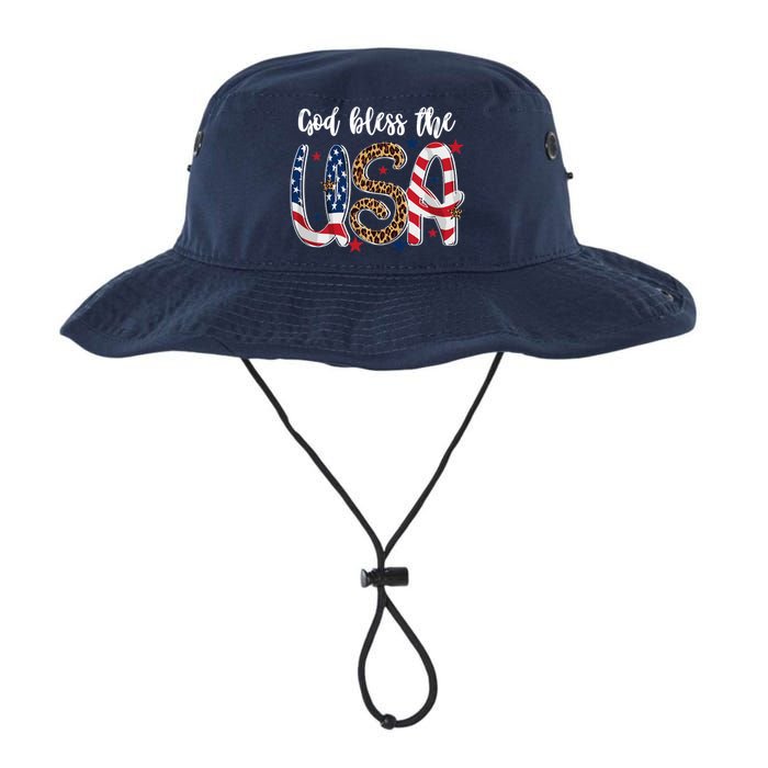 God Bless The USA American Flag Patriotic Legacy Cool Fit Booney Bucket Hat