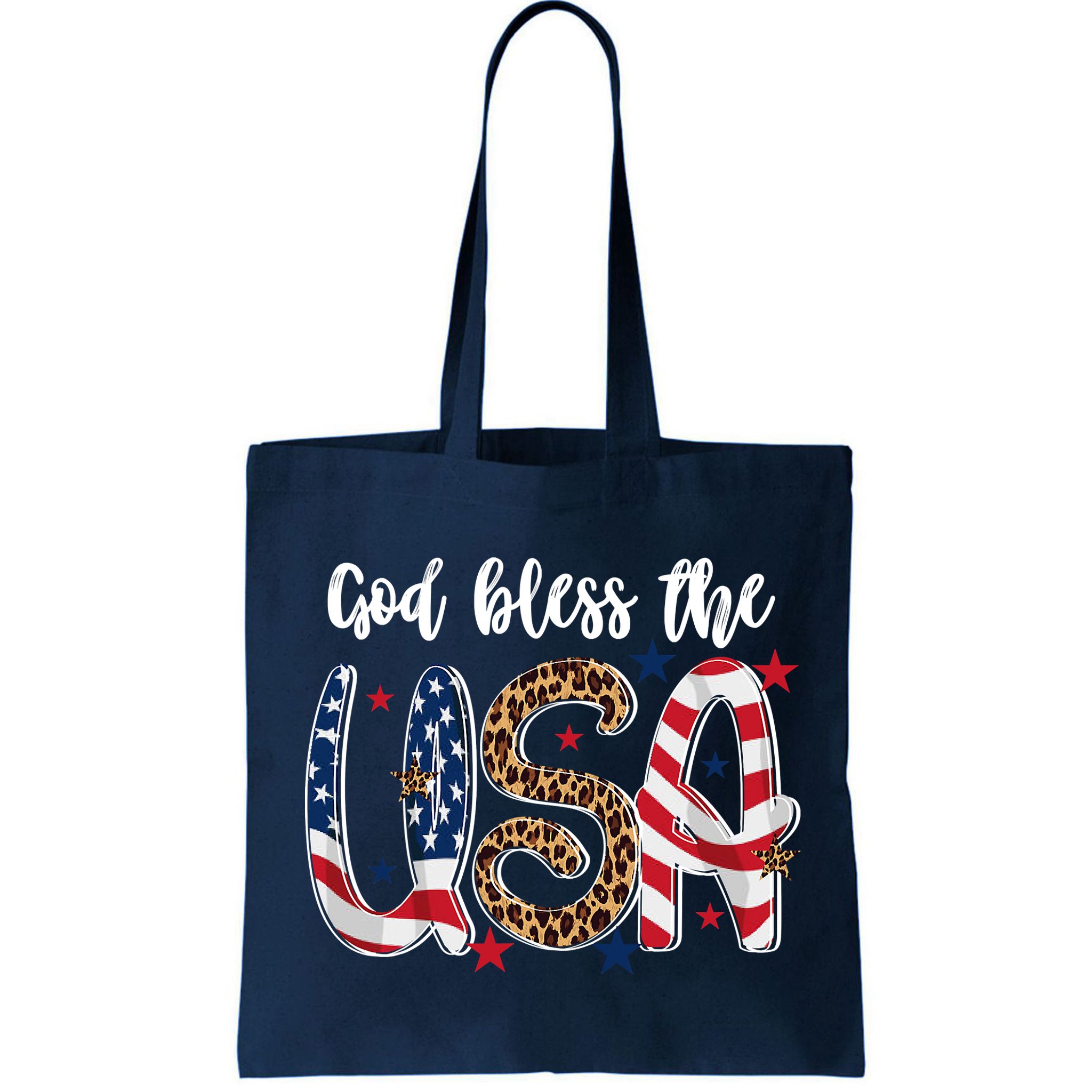 God Bless The USA American Flag Patriotic Bag