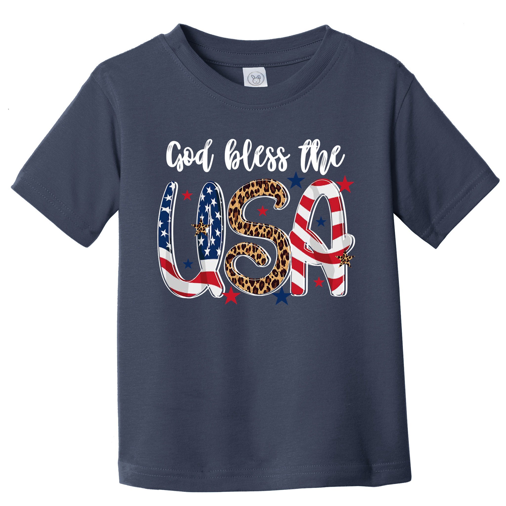 God Bless The USA American Flag Patriotic Toddler T-Shirt