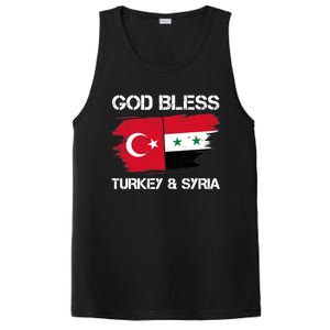 God Bless Turkey & Syria Flag Pray For Turkey Earthquake PosiCharge Competitor Tank