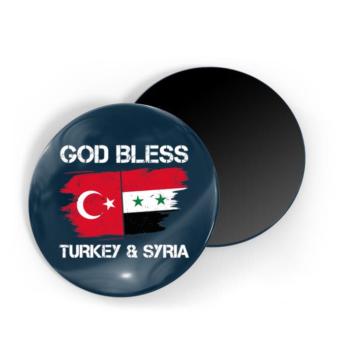 God Bless Turkey & Syria Flag Pray For Turkey Earthquake Magnet