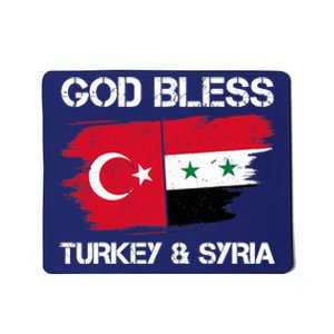 God Bless Turkey & Syria Flag Pray For Turkey Earthquake Mousepad