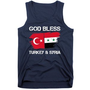 God Bless Turkey & Syria Flag Pray For Turkey Earthquake Tank Top