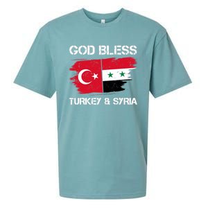 God Bless Turkey & Syria Flag Pray For Turkey Earthquake Sueded Cloud Jersey T-Shirt