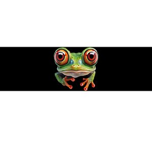 Green Body Tree Frog Red Eyed Tree Frog Rainforest Amphibian Bumper Sticker