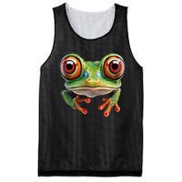 Green Body Tree Frog Red Eyed Tree Frog Rainforest Amphibian Mesh Reversible Basketball Jersey Tank