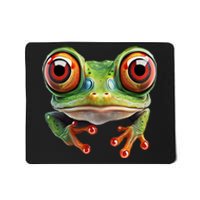 Green Body Tree Frog Red Eyed Tree Frog Rainforest Amphibian Mousepad