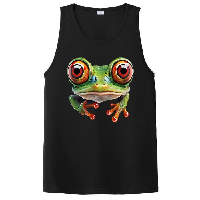 Green Body Tree Frog Red Eyed Tree Frog Rainforest Amphibian PosiCharge Competitor Tank