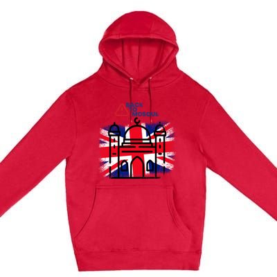 Grunge Back To Mosque London Uk British Premium Pullover Hoodie