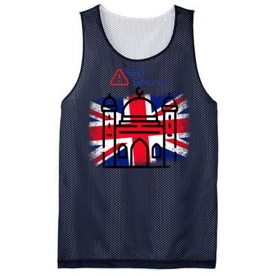 Grunge Back To Mosque London Uk British Mesh Reversible Basketball Jersey Tank