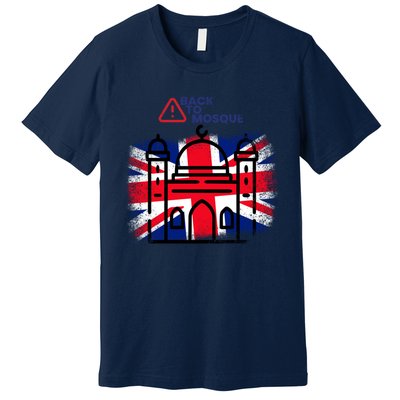 Grunge Back To Mosque London Uk British Premium T-Shirt