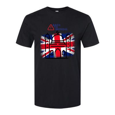 Grunge Back To Mosque London Uk British Softstyle CVC T-Shirt