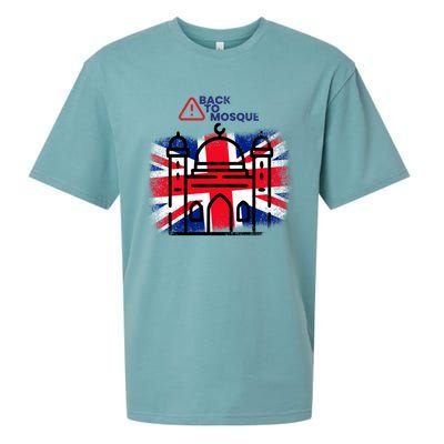 Grunge Back To Mosque London Uk British Sueded Cloud Jersey T-Shirt