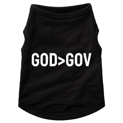 God Bigger Than Gov Doggie Tank