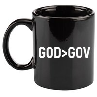 God Bigger Than Gov 11oz C Handle Ceramic Mug
