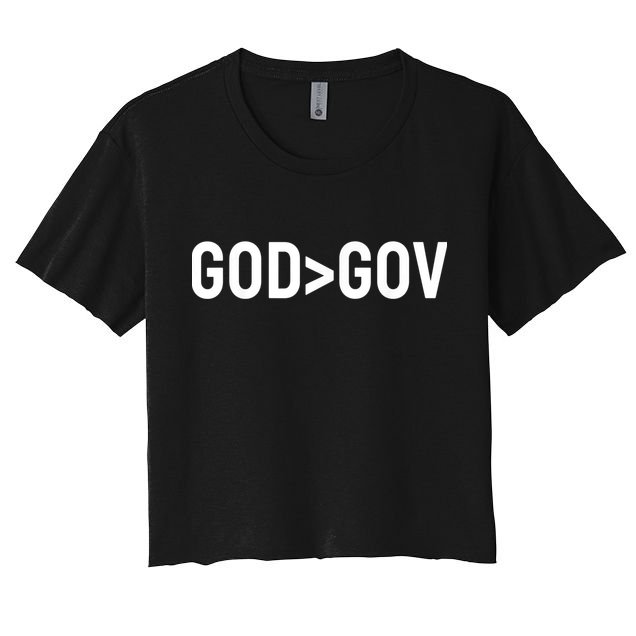 God Bigger Than Gov Crop Top