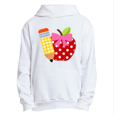 Girls Back To School Apple First Day Of Preschool Urban Pullover Hoodie