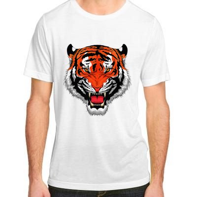 Growling Bengal Tiger Fearless Face Adult ChromaSoft Performance T-Shirt