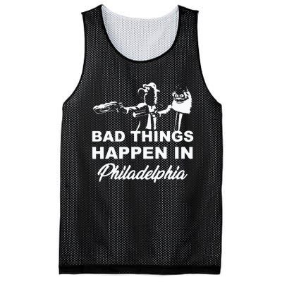 Gritty Bad Things Happen In Philadelphia Mesh Reversible Basketball Jersey Tank