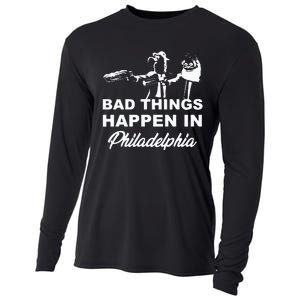 Gritty Bad Things Happen In Philadelphia Cooling Performance Long Sleeve Crew