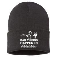 Gritty Bad Things Happen In Philadelphia Sustainable Knit Beanie