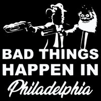 Gritty Bad Things Happen In Philadelphia Cropped Pullover Crew