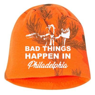 Gritty Bad Things Happen In Philadelphia Kati - Camo Knit Beanie