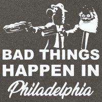 Gritty Bad Things Happen In Philadelphia Cotton Canvas Backpack