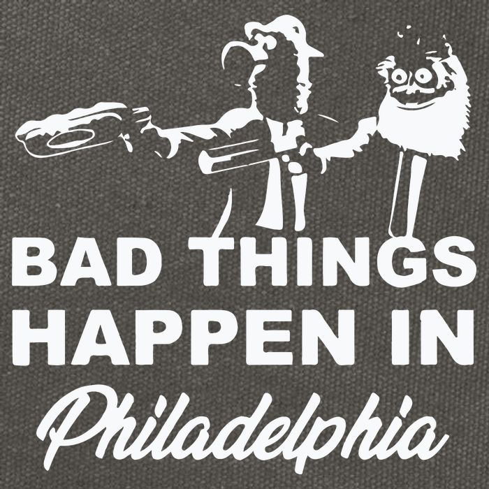 Gritty Bad Things Happen In Philadelphia Cotton Canvas Backpack