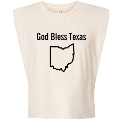 God Bless Texas Ohio Garment-Dyed Women's Muscle Tee