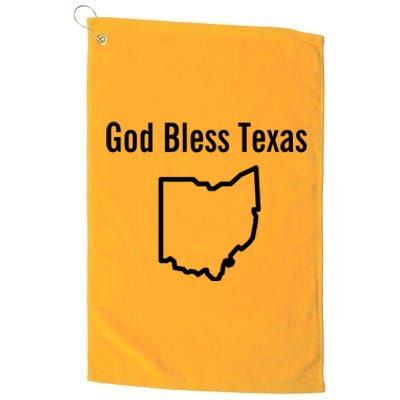 God Bless Texas Ohio Platinum Collection Golf Towel