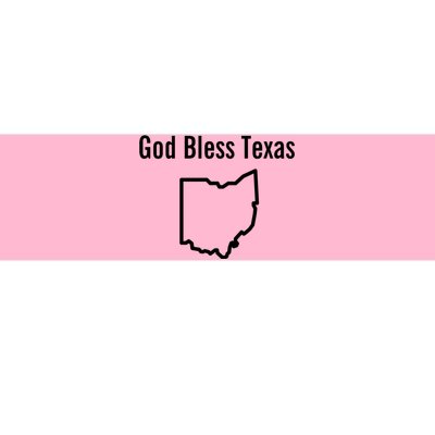 God Bless Texas Ohio Bumper Sticker