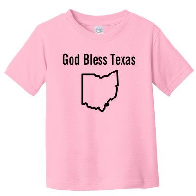 God Bless Texas Ohio Toddler T-Shirt