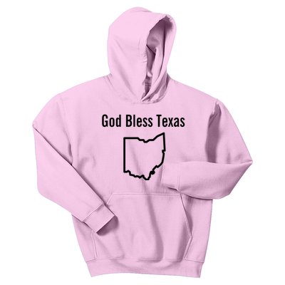 God Bless Texas Ohio Kids Hoodie