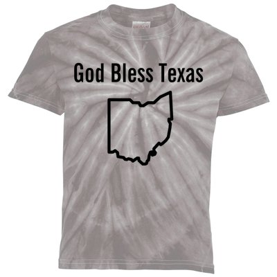 God Bless Texas Ohio Kids Tie-Dye T-Shirt