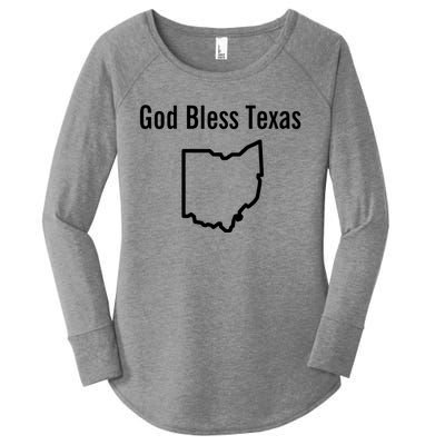 God Bless Texas Ohio Women's Perfect Tri Tunic Long Sleeve Shirt