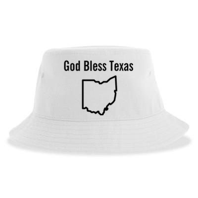 God Bless Texas Ohio Sustainable Bucket Hat