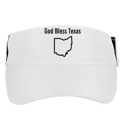 God Bless Texas Ohio Adult Drive Performance Visor