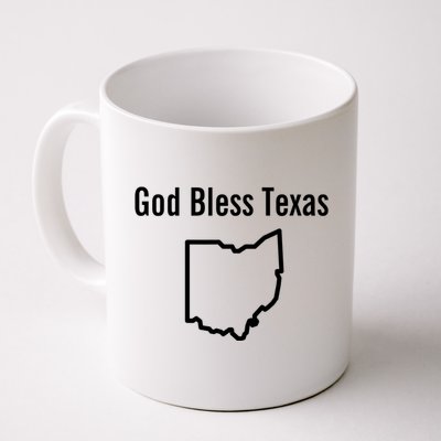 God Bless Texas Ohio Coffee Mug