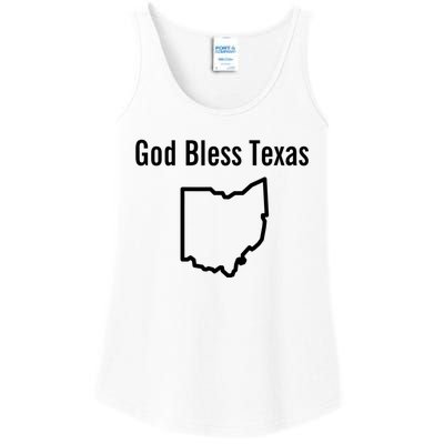 God Bless Texas Ohio Ladies Essential Tank