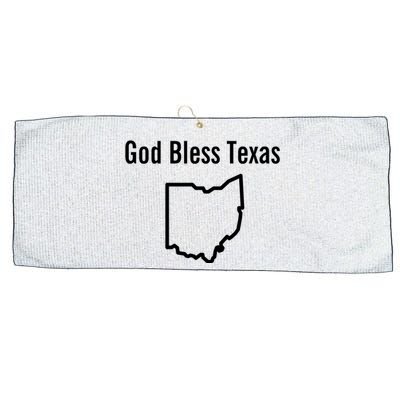 God Bless Texas Ohio Large Microfiber Waffle Golf Towel