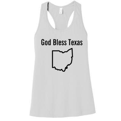 God Bless Texas Ohio Women's Racerback Tank