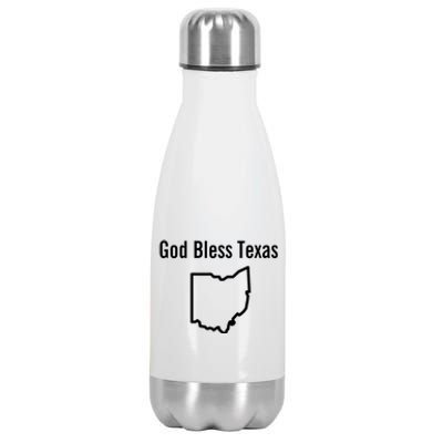 God Bless Texas Ohio Stainless Steel Insulated Water Bottle