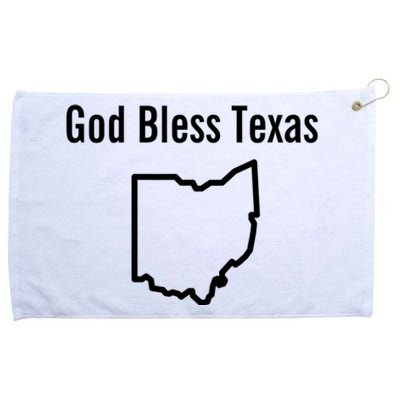 God Bless Texas Ohio Grommeted Golf Towel