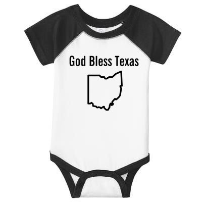 God Bless Texas Ohio Infant Baby Jersey Bodysuit