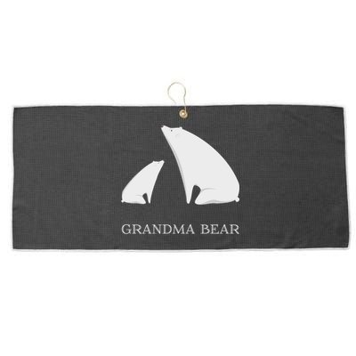 Grandma Bear Tee Funny Vintage Polar Bear Mother's Day Gift Great Gift Large Microfiber Waffle Golf Towel