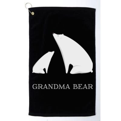 Grandma Bear Tee Funny Vintage Polar Bear Mother's Day Gift Great Gift Platinum Collection Golf Towel