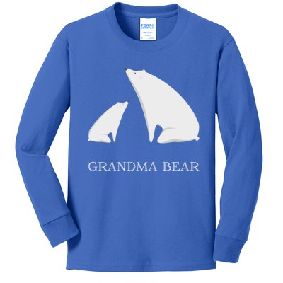 Grandma Bear Tee Funny Vintage Polar Bear Mother's Day Gift Great Gift Kids Long Sleeve Shirt